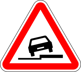 Warning for a soft verge