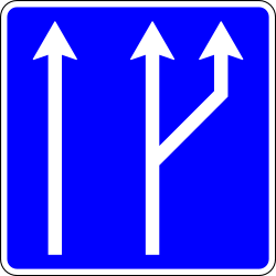 Begin of a new lane
