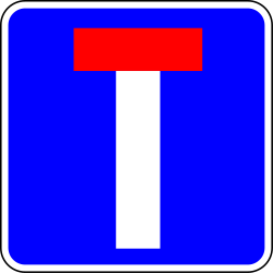 Road ahead is a dead end