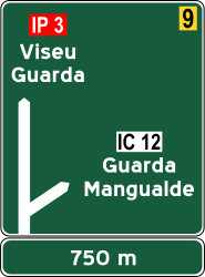 Information about the destination of the ramp