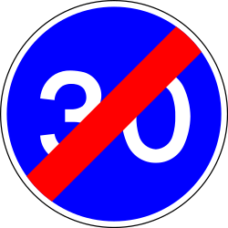 End of the minimum speed