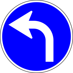 Left turn mandatory