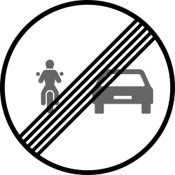 End of the overtaking prohibition for motorcycles