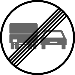 End of the overtaking prohibition for trucks