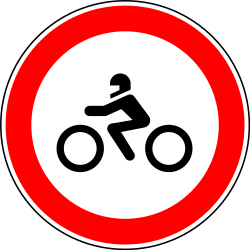 Motorbikes - Motorcycles prohibited