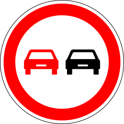 Overtaking not allowed