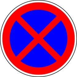 Stopping and parking forbidden