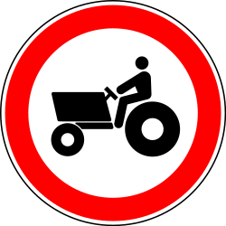 Tractors prohibited