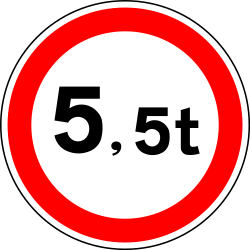 Vehicles weighing heavier than indicated forbidden