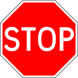 Stop and give way to all traffic