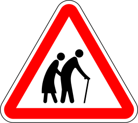 Warning for elderly
