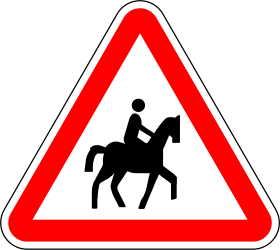 Warning for equestrians