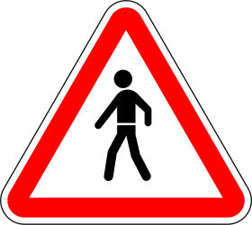 Warning for pedestrians