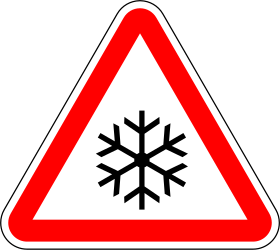 Warning for snow and sleet