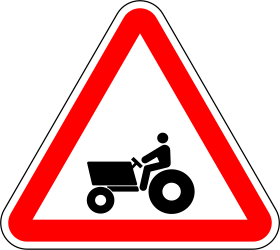 Warning for tractors